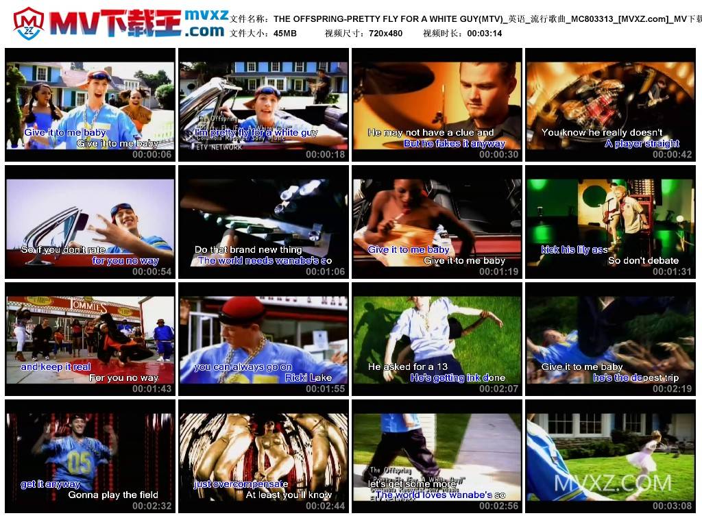 THE OFFSPRING-PRETTY FLY FOR A WHITE GUY(MTV)_英语_流行歌曲_MC803313